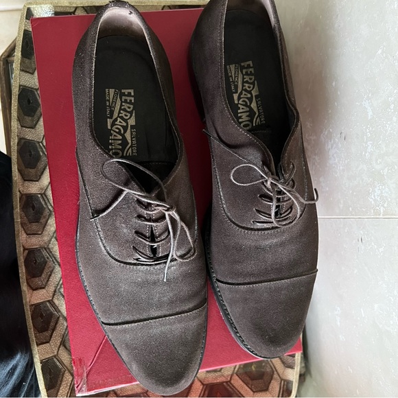 Salvatore Ferragamo Brown Oxfords main image 5